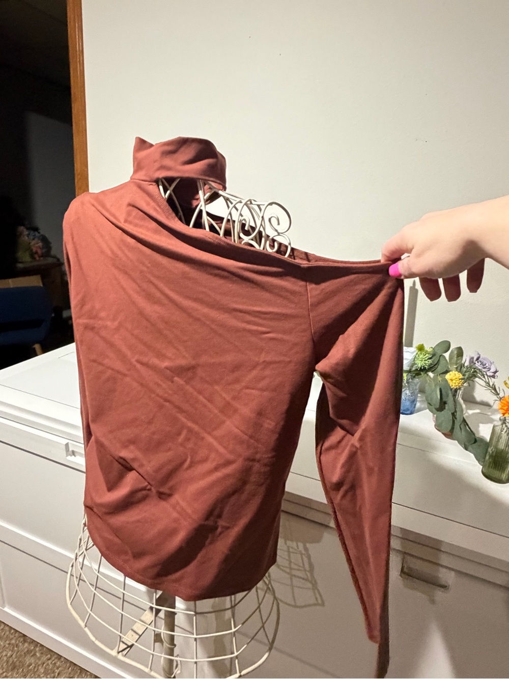 Abercrombie & Fitch Rust Brown Long Sleeve Top - Picture 5 of 7